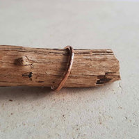 Hand Crafted Copper Ring 7th Anniversary Gift, Hand Crafted by The Tiny Tree Frog Jewellery