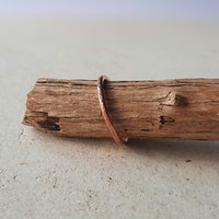 Thin Textured Stackable Copper Ring, Handcrafted by The Tiny Tree Frog Jewellery