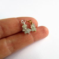 Aquamarine Gemstone Stack Charm ~ March Birthstone ~ Handmade by The Tiny Tree Frog Jewellery