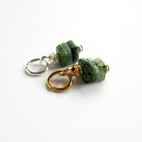 Emerald Gemstone Charm ~ May Birthstone ~ Handmade by The Tiny Tree Frog Jewellery