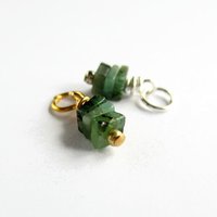 Emerald Gemstone Charm ~ May Birthstone ~ Handmade by The Tiny Tree Frog Jewellery
