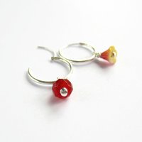 Single or Pair of 16mm 925 Sterling Silver Hoop Earrings ~ The Tiny Tree Frog Jewellery