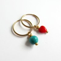 Single or Pair of 16mm 14K Gold Filled Hoop Earrings ~ The Tiny Tree Frog Jewellery