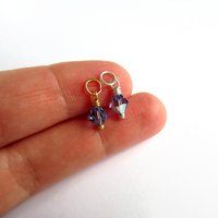 Tanzanite Purple Crystal Charm ~ Handmade by The Tiny Tree Frog Jewellery