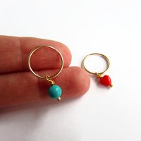 Single or Pair of 16mm 14K Gold Filled Hoop Earrings ~ The Tiny Tree Frog Jewellery