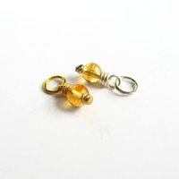 Citrine Gemstone Charm ~ November Birthstone ~ Handmade by The Tiny Tree Frog Jewellery