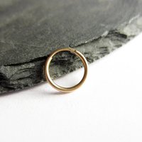 Single 12mm 14K Gold Filled Huggie Hoop Earring ~ The Tiny Tree Frog Jewellery