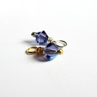 Tanzanite Purple Crystal Charm ~ Handmade by The Tiny Tree Frog Jewellery