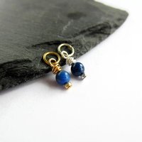 Lapis Lazuli Gemstone Charm ~ September Birthstone ~ Handmade by The Tiny Tree Frog Jewellery