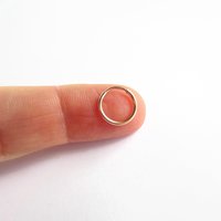 Single 11mm Rose Gold Filled Huggie Hoop Earring ~ The Tiny Tree Frog Jewellery