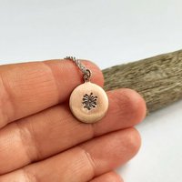 Hand Stamped Copper Dandelion Necklace ~ Handmade by The Tiny Tree Frog Jewellery