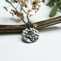 Oxidised Fine Silver Bee Necklace with Citrine Gemstone Charm ~ November Birthstone ~ Handmade by The Tiny Tree Frog Jewellery