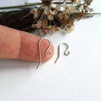 925 Sterling Silver Fish Hook Ear Wires ~ Handmade by The Tiny Tree Frog Jewellery