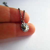 Oxidised Fine Silver Limpet Shell Pendant Necklace ~ Handmade by The Tiny Tree Frog Jewellery