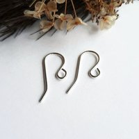 925 Sterling Silver Fish Hook Ear Wires ~ Handmade by The Tiny Tree Frog Jewellery
