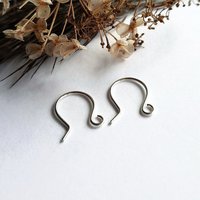 Mini 925 Sterling Silver Fish Hook Ear Wires ~ Handmade by The Tiny Tree Frog Jewellery