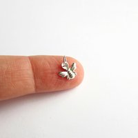 Tiny Fine Silver Bee Charm ~ Handmade by The Tiny Tree Frog Jewellery
