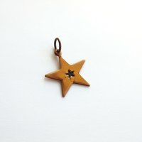 Hand Stamped Copper Star Charm ~ Handmade by The Tiny Tree Frog Jewellery
