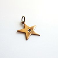 Hand Stamped Copper Star Charm ~ Handmade by The Tiny Tree Frog Jewellery