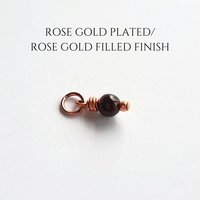 Garnet Gemstone Charm ~ January Birthstone ~ Handmade by The Tiny Tree Frog Jewellery