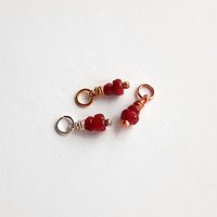 Ruby Gemstone Charm ~ July Birthstone ~ Handmade by The Tiny Tree Frog Jewellery