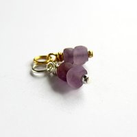 Raw Amethyst Gemstone Charm ~ February Birthstone ~ Handmade by The Tiny Tree Frog Jewellery