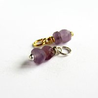 Raw Amethyst Gemstone Charm ~ February Birthstone ~ Handmade by The Tiny Tree Frog Jewellery