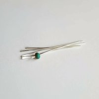 Hammered Sterling Silver Paddle Head Pins ~ Set of 10 ~ Handmade by The Tiny Tree Frog Jewellery