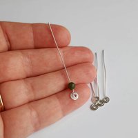 Recycled Sterling Silver Spiral End Headpins ~ Handmade by The Tiny Tree Frog Jewellery