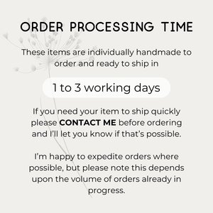 The Tiny Tree Frog Jewellery order processing times infographic