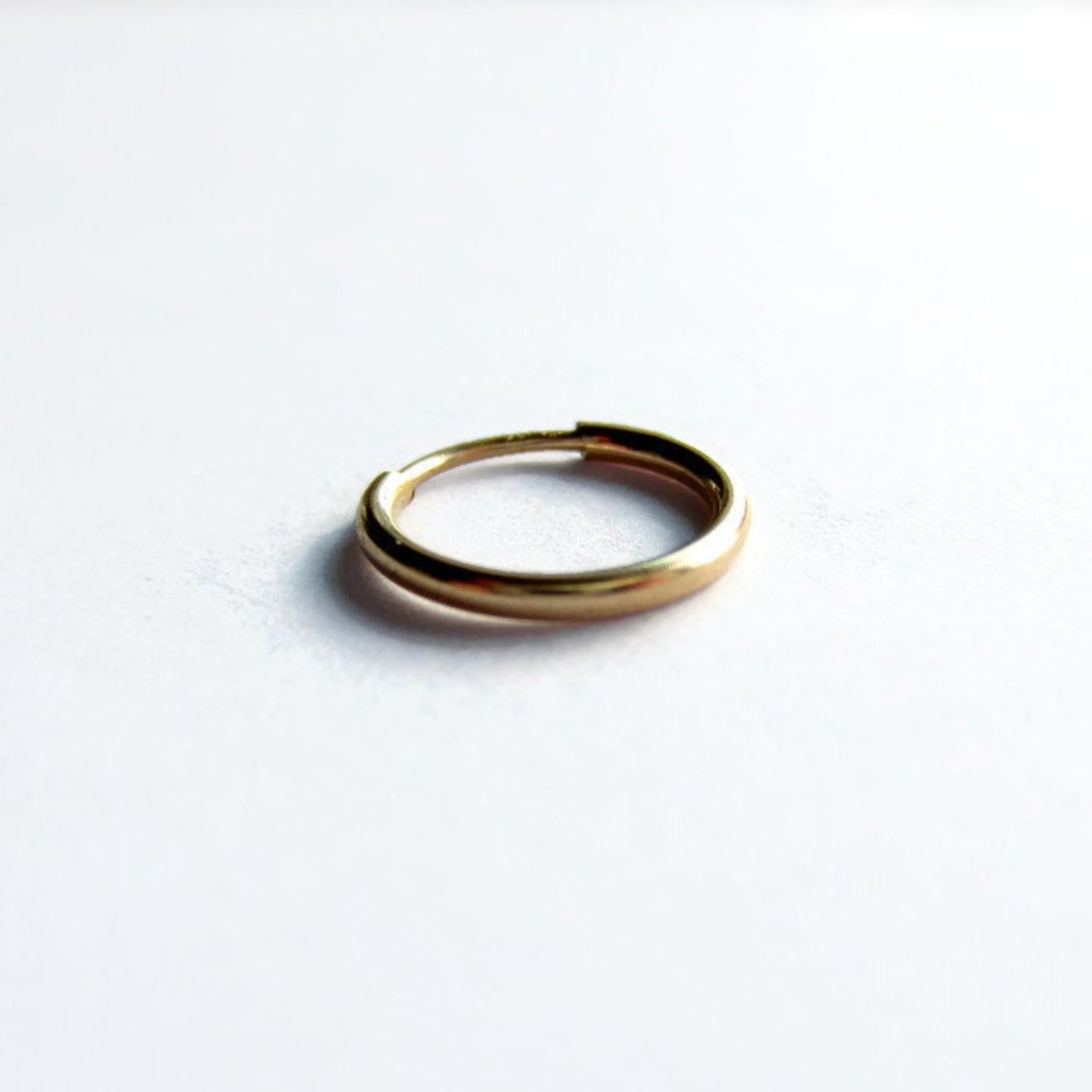 Single 12mm 14K Gold Filled Huggie Hoop Earring ~ The Tiny Tree Frog Jewellery