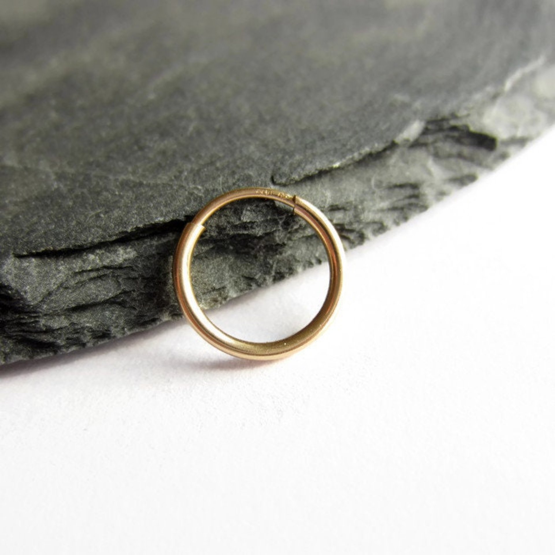 Single 12mm 14K Gold Filled Huggie Hoop Earring ~ The Tiny Tree Frog Jewellery