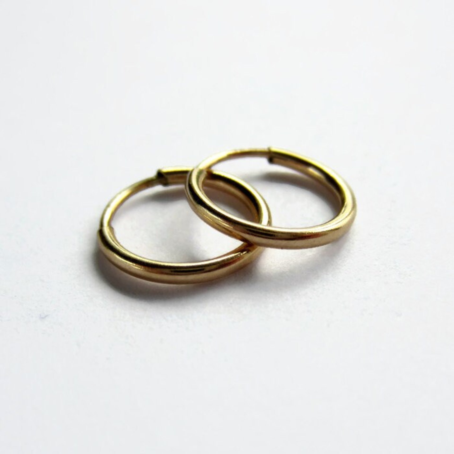 Single or Pair of Small 12mm 14K Gold Filled Huggie Hoop Earrings ~ The Tiny Tree Frog Jewellery