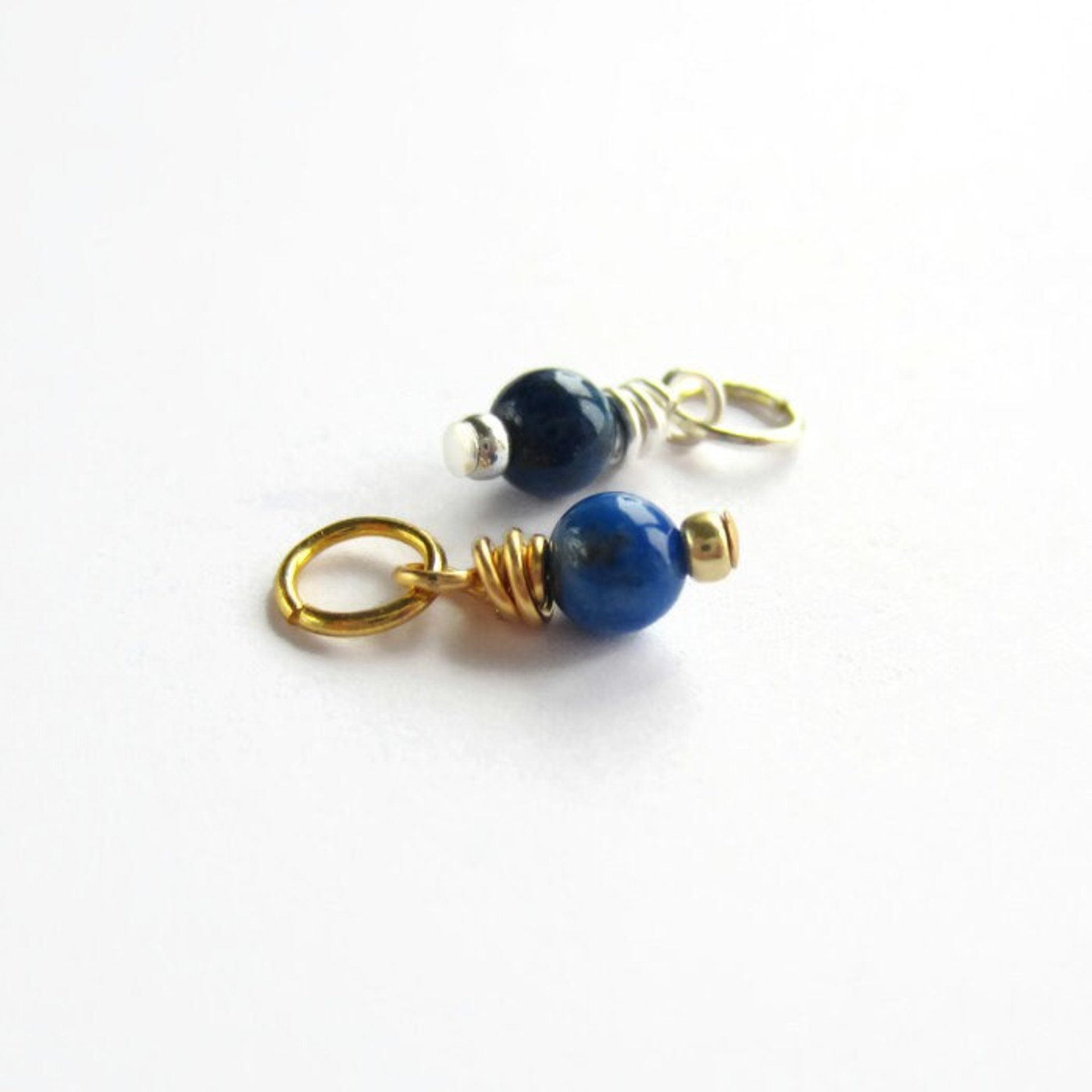 Lapis Lazuli Gemstone Charm ~ September Birthstone ~ Handmade by The Tiny Tree Frog Jewellery