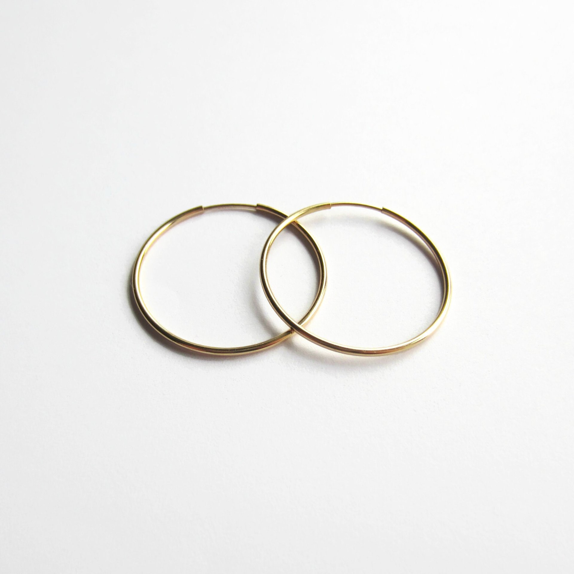 Single or Pair of Large 30mm 14K Gold Filled Hoop Earrings ~ The Tiny Tree Frog Jewellery