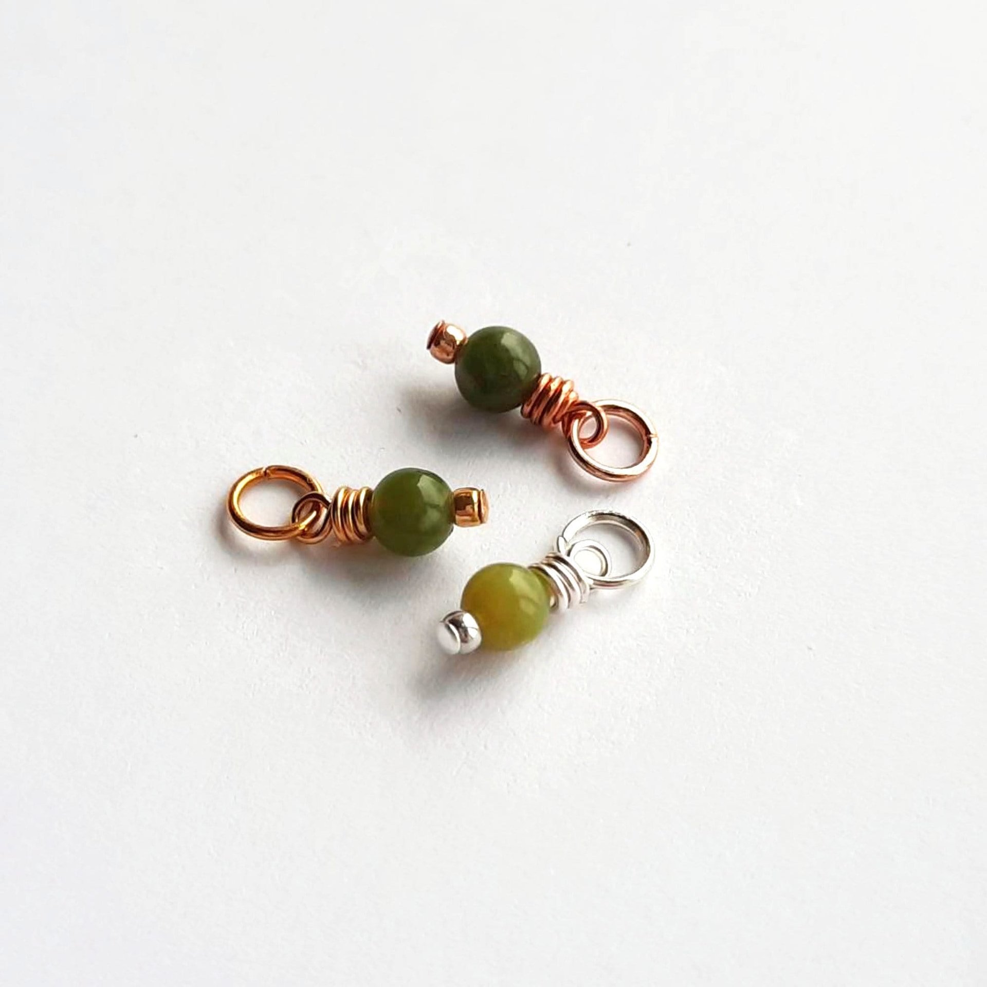 Nephrite Jade Gemstone Charm ~ Handmade by The Tiny Tree Frog Jewellery