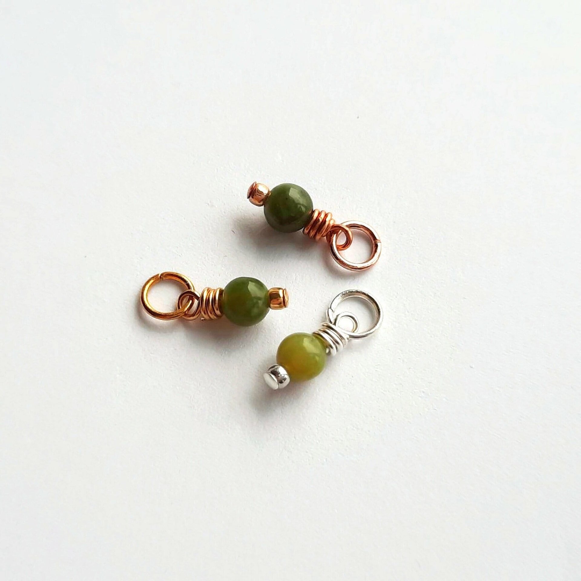 Nephrite Jade Gemstone Charm ~ Handmade by The Tiny Tree Frog Jewellery